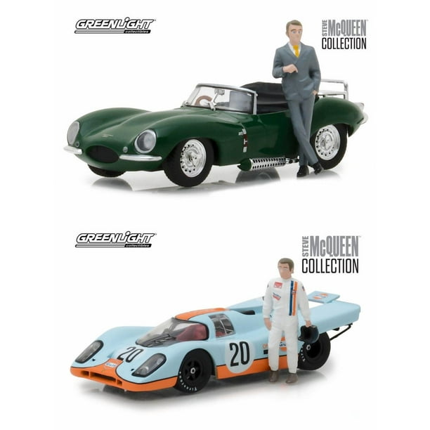 GreenLight 1/43 1970 Porsche 917K Gulf Oil with Steve McQueen Figure 86435 GreenLight 1/43 1970 Porsche 917K Gulf Oil with Steve McQueen Figure 86435